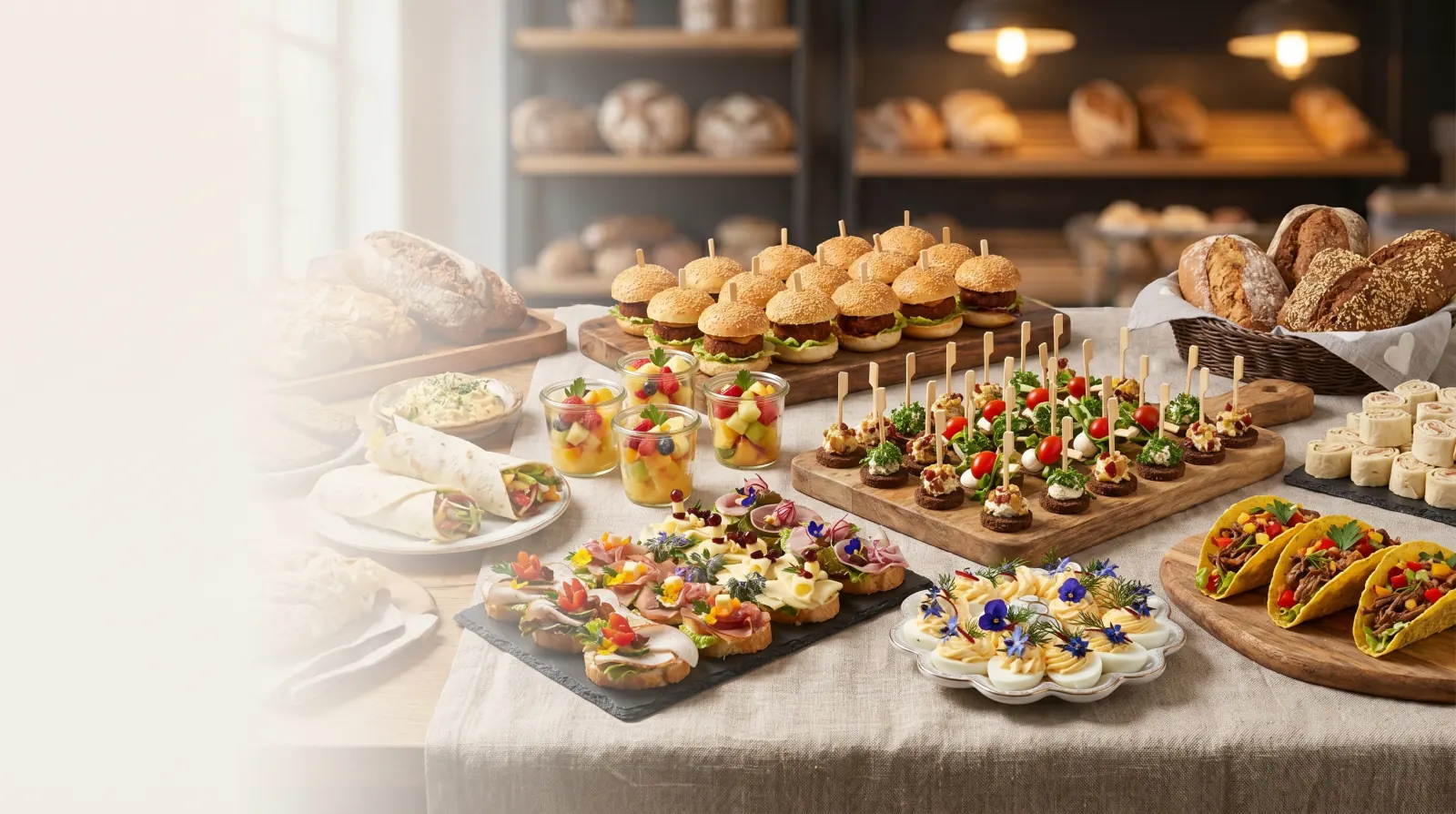 Fingerfood und Catering aus der Bäckerei