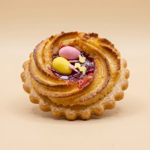 Marzipannester mit Marmeladenfüllung